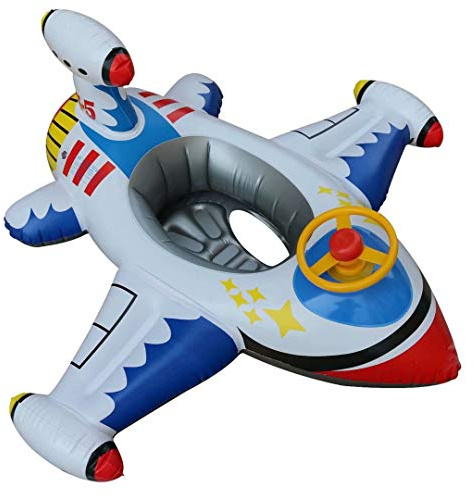 Infant Floats for Pool, Inflatable Airplane Float for Toddler
