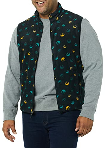 Amazon Essentials Disney | Marvel | Star Wars Men's Polar Fleece Vest, Star Wars Rebel, Medium