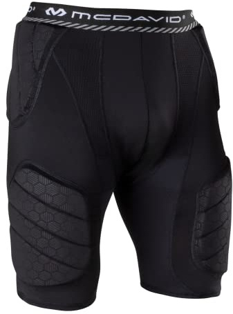 McDavid Football Girdle for Men - Durable & Breathable 5-Pad Girdle with Hard-Shell Thigh Guards for Padded Support, Ideal for Football & Lacrosse (Adult)