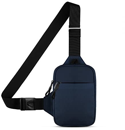 DONGKER Crossbody-väska, vattentät lätt bröstväska, axelväska och ryggsäck för män och kvinnor, utomhussporter, vandring