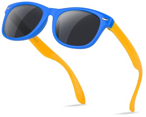 Nlieanuc Gafas de Sol Niño y Niña 3-10 Años Polarizadas Gafas de Sol Infantiles Flexibles de Goma para UV400 Protección