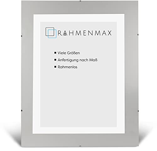 RahmenMax® Dakota - Cornice portafoto senza cornice, 60 x 100 cm, senza cornice, su misura, con vetro acrilico antiriflesso