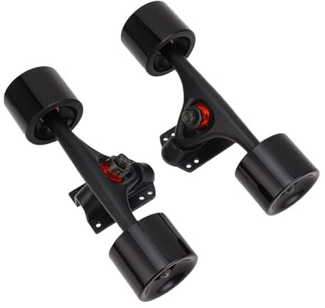SUNGOOYUE Kit de Accesorios de Longboard, Camiones de Ruedas Combinadas Combo de 7 Pulgadas de Aleación de Aluminio con Ruedas de 65x51 Mm para Tablero de Baile de Tablero de Longboard