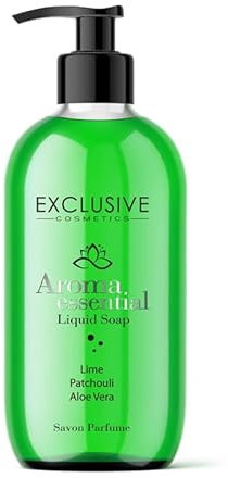Sapone liquido EXCLUSIVE AROMA, lime e patchouli, 500 ml, sapone per le mani, lavaggio a mano