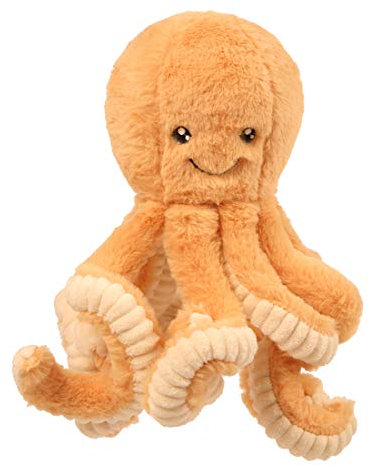 Boosns Pieuvre en Peluche Idéale comme Cadeau Animaux Marins en Peluche Mignons (Jaune, 60cm)