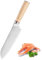 Fubinaty Santoku Knife 7 Inch Japanese Chef Knife High Carbon Stainless Steel Kitchen Knife Color Wood Handle Cooking Knife