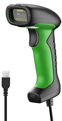 NETUM Industrieller kabelgebundener QR-Barcode-Scanner, freihändiger 2D 1D-Barcodeleser Fallschutz, stoßfest, staubdicht für Windows Mac OS (NT-1920)