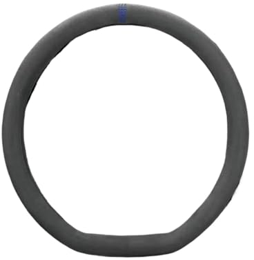 UOEMCRTB Accesorios para Coche Cubiertas para Volante Coche Funda para Volante Gamuza De Piel Vaca Fundas Dirección Transpirables 37-38cm para VW para Passat(D Shape Blue)