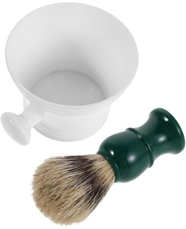 Mikinona Kit Cuidado Barba Cuenco De Espuma De Afeitar Para Hombres De Taza De Barba Para Uso Doméstico Viaje Herramienta De Afeitado