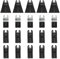20 Antler Kliinge Kombination A Dewalt Stanley Worx F30 Erbauer Black & Decker Pendel Multifunktionswerkzeug QAB20CBA
