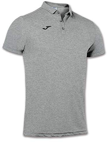 Joma Camiseta Polo, Unisex Adulto, Gris Melange Claro, M