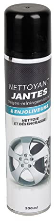 Turbocar - Nettoyant Jantes Voiture - Contenance: 300 ML - Aérosol nettoyant Jantes et enjoliveurs - Dégraisse et nettoie Les Jantes des salissures et poussières accumulées au Fil des kilomètres