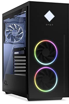 OMEN Gaming PC | AMD Ryzen 7 5800X | 16GB DDR4 RAM | 512GB SSD + 1TB HDD | NVIDIA GeForce RTX 3070 | Windows 11 Home | Schwarz | Seitenfenster | RGB-Lüfter