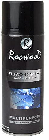 RocwooD Silicone Spray Lubricant High Performance Multi-Purpose Lubrication Repels Dirt & Moisture Water Proofing Resistant Fats & Mineral Oil Free 450ml