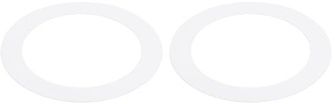 PATIKIL Anillo de metal Goof para luz de techo, 2 unidades de 11,5 cm de diámetro exterior de 7,6 cm de diámetro interior, anillo de cubierta de luz empotrable para luz empotrada, color blanco