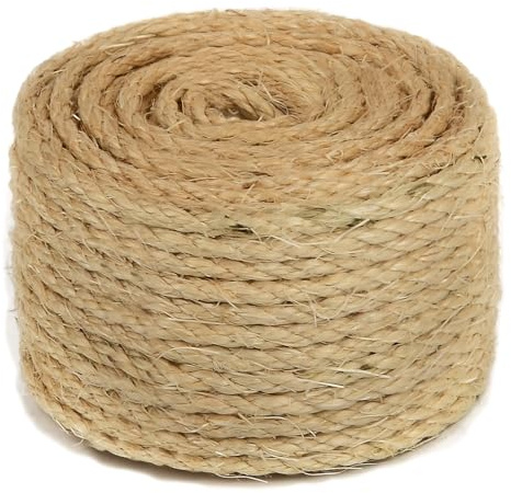 100 m Juteseil Hanfseil 5 mm Schnur für Dekoration, Gartenarbeit, Kratzbaum für Katzen