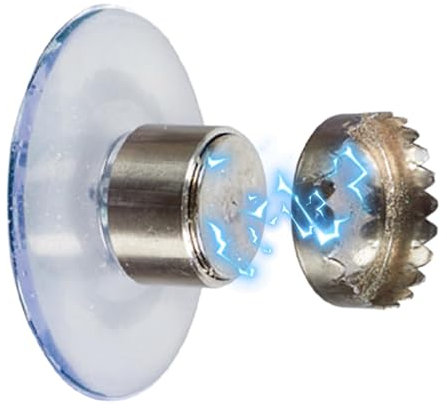 Portasapone senza fori – Portasapone magnetico magnetico | Portasapone da parete con presa salda e ventosa, portasapone per doccia, bagno, cucina