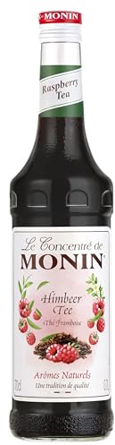 Monin Sirup Konzentrat Himbeer Tee (1 x 0,7l) - für erfrischende Getränke und kreative Cocktails - für Eistee - Teegetränke und Limonaden