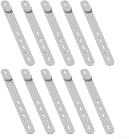 Bebykilemi Bridas de silicona reutilizables – Paquete de 10 organizadores multifuncionales de cables de carga de datos para electrónica de oficina en casa, gestión de cables elásticos ajustables con