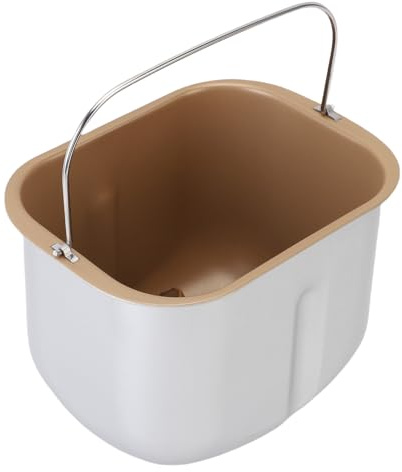 Haofy Sartén para Máquina de Pan de Acero Inoxidable de Primera Calidad con Revestimiento Antiadherente, Cubo para Hornear de Grado Comercial para Uso Doméstico, Tazón para Mezclar Duradero
