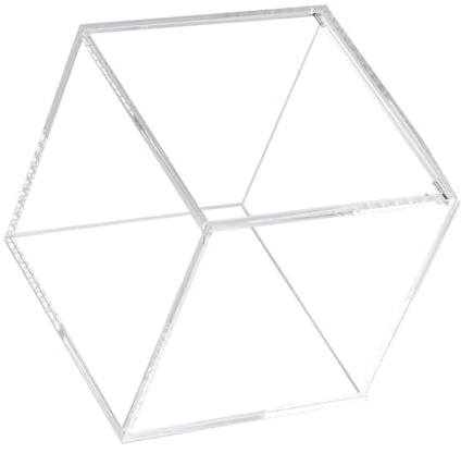 SHINEOFI Porta Cialde Caffè Acrilico Quadrato 12X12 CM con Coperchio Trasparente Scatola Porta Bustine di Tè e Zucchero per Casa Bar e Sala da Tè Contenitore Compatto da Scrivania