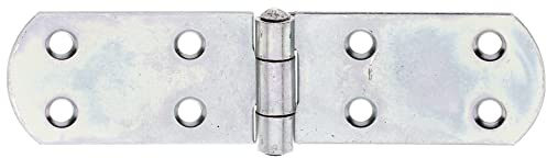 Alberts 315542 Kistenband | mit vernietetem Stift | galvanisch verzinkt, dickschichtpassiviert | 135 x 35 mm