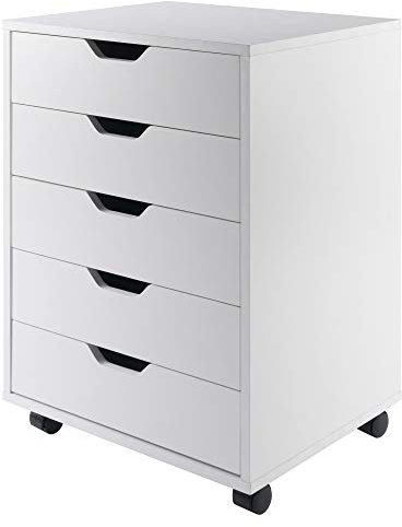 Winsome 10519 Halifax 5-Drawer Composite Wood Cabinet, White