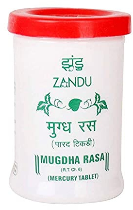 Zandu Mugdha Rasa Mercury Tablet 35 Tablets, 100 G