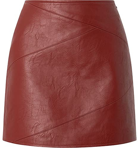 Pepe Jeans Mujer Luna Faldas, Rojo (Burnt Red), S