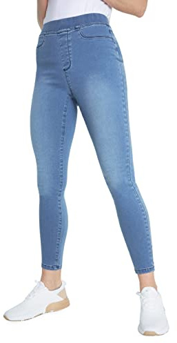 CityComfort Jeggings Femme, Leggings Jean Femme Slim Collant Extensible (Bleu Délavé, 34-36 EU)