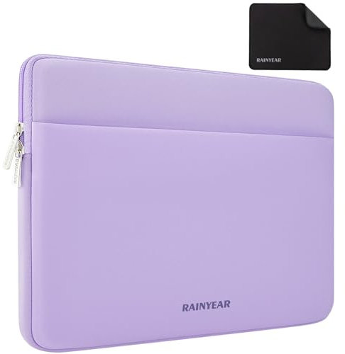 RAINYEAR Housse pour Ordinateur Portable 14 Pouces pour Lenovo Thinkpad IdeaPad Notebook 14 Pouces, MacBook Air 15,3 Pouces M4 M3 M2, HP Dell Acer Chromebook 14 Pouces, Mac Pro 15 Pouces, Violet