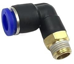 Quick Connector,Hose Pipe Connectors and Fittings,5Pcs L Shaped 1/4 PT 12.5mm OD Male Thread to 8mm Hole Diameter Piping Pneumatic Quick Fitting
