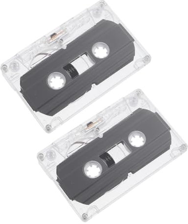 MAJORMENCH 2piezas Cinta De Casete De Bajo Ruido Cintas De Audio Vírgenes Grabación Fácil Vintage