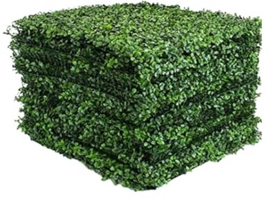 Muro Piante Artificiali Pannelli di siepe di bosso artificiali for decorazioni da parete, fondali in erba, for interni ed esterni, for la casa, il giardino, il balcone, la festa di nozze(60X40cm-4pcs)