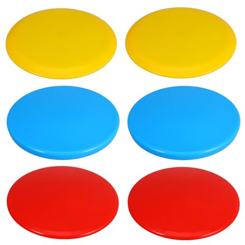 ABOOFAN Set de 6 Disques de Disc Golf pour Débutants 1 Putter 1 Midrange 1 Driver Disques en Plastique Solide Design Ergonomique pour Entraînement Extérieur et Loisirs