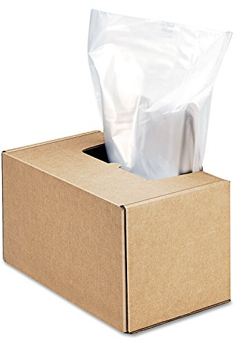 Fellowes Powershred Shredder for 2127/3140/3250/4250 Series 50 Bags & Ties (3604101), 50 Gallon, clear