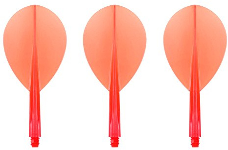 CONDOR Darts Flight Plain Clear Red Teardrop S