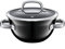 WMF Fusiontec Mineral Kochschüssel mit Glasdeckel 20 cm, kleiner Topf Induktion 2,3l, High-Tech Keramik, kratzfest, schwarz