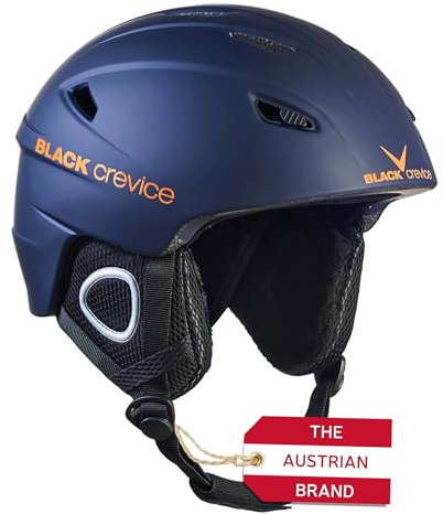 Black Crevice Skihelm Kitzbühel, Navy/orange, L