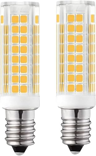 120V AC 7W e14 Screw Base LED Light Bulbs 70 Watt Incandescent Bulb Equivalent European Base Replacement for Chandeliers, Ceiling Fan 360° Non-Dimmable 700LM (Daylight White 6000K 2PACK)