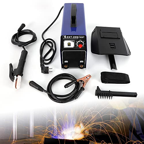 Soldadora inverter -2,5 mm soldadora electrodos 200 A máquina de soldar electrodos con ciclo de encendido 100% a 160 A, 37 x 17 x 32 cm