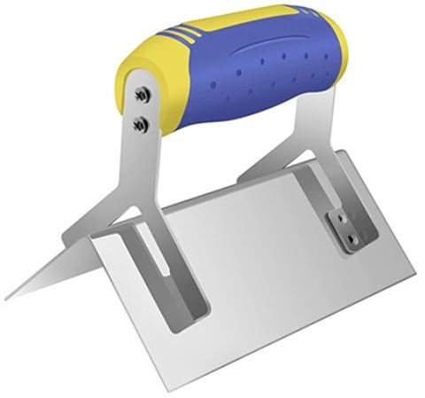 Rheross Trockenbau-Eckenwerkzeug, Betonkantenschneider, 6 X 2,5 Außeneckenkelle, Edelstahlblech-Eckenformkelle, Einfach zu Verwendendes Blau