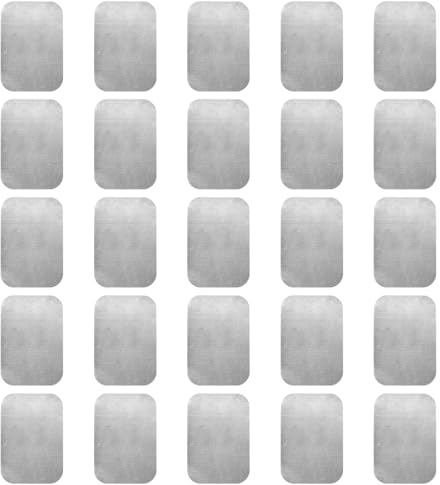 UFURMATE Lot de 25 caches de serrure de porte autocollants en fer pour réparation de serrure de porte - Plaques décoratives pour couvrir les trous de serrure endommagés (65 x 45 mm)