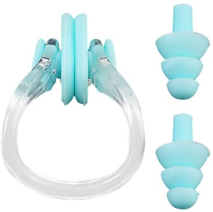 Lnhgh Tapones para los oídos impermeables para nadar para niños, tapones para los oídos para nadar | Tapones para la nariz para nadar | Tapones ergonómicos impermeables para los oídos, cómodas