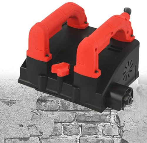 HmLotd Pialla elettrica per pareti, levigatrice Multifunzionale per pareti, Regolazione della profondità di 1-4 mm, deflettore per Vuoto Aggiunto nella Parte Inferiore, Design a Doppia