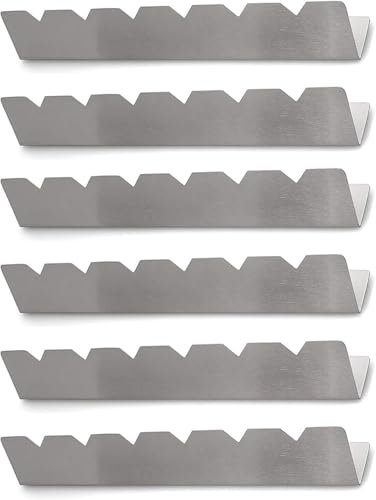 Griglia per spiedini per 6 spiedini. Realizzato in Metallo Acciaio Inox. Lunghezza Rack 30 cm, Altezza 4 cm, Larghezza Base 3,5 cm (6 Pezzi）