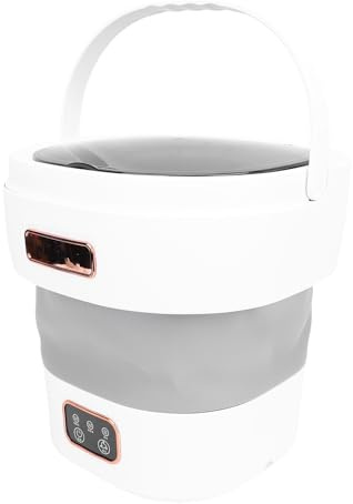 TOPINCN Portable Tvättmaskin Mini 12L Fällbar Tvättmaskin och Torktumlare Liten Hopfällbar Tvätt för Resor, Lägenhet, Hem, Hotell och Camping (EU)