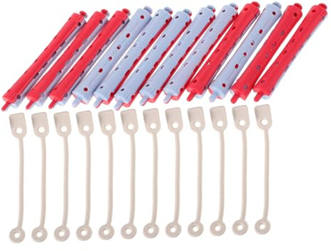 LOORGVEL Lot de 12 Bigoudis de Permanente en Plastique pour Cheveux, Design Polyvalent, Haute Efficacité, pour Usage Professionnel en Salon Domicile