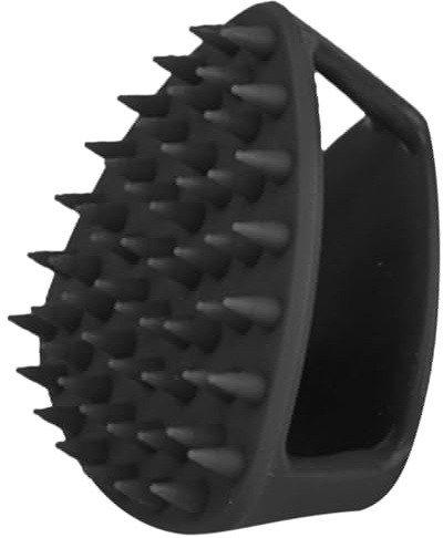 Generico Spazzola per Barba e Viso in Silicone Morbido Massaggiatore per Cuoio Capelluto Anticalvizie Spazzola Portatile per Chioma e Doccia per Uomo e Viaggi
