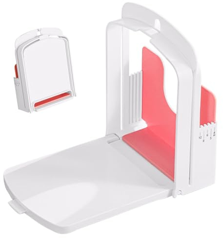 Affettatrice per pasta madre - Affettatrice pieghevole per panini sandwich 22,5x15x19 cm | Tagliapane, Pasta Madre, Raccoglibriciole Guida compatta per affettare il pane per piccole cucine, Utensili d